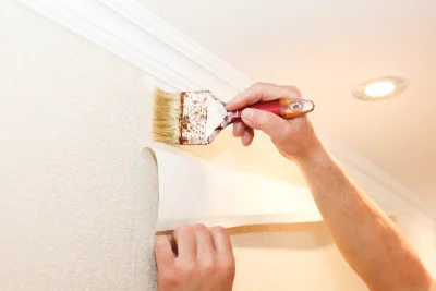 Pose de papier peint à Vanxains — revêtements muraux et toiles de verre